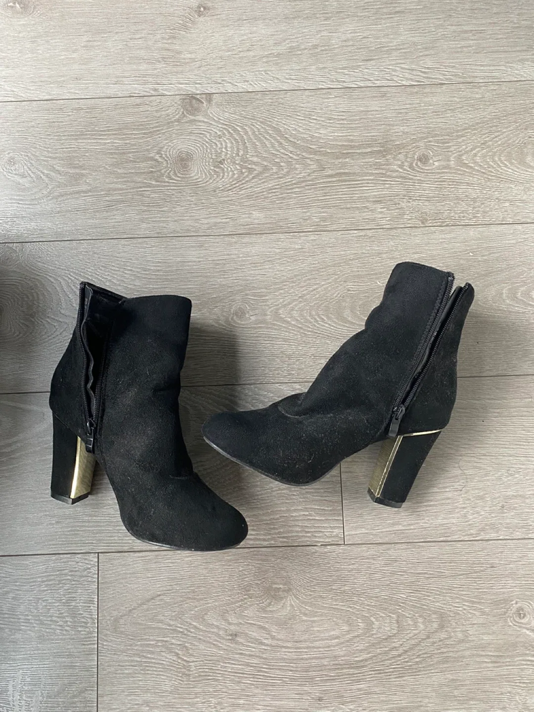 Black Ankle Boots - Size 9