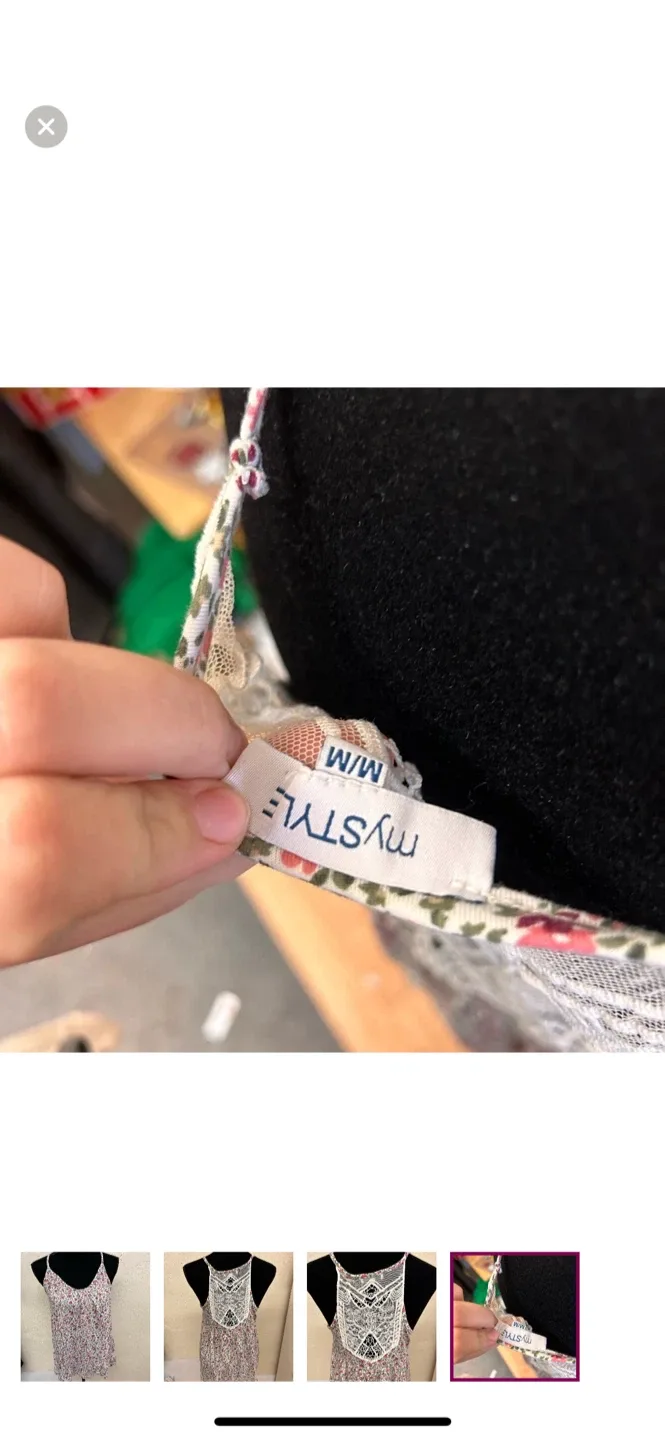 myStyle Floral Tank Top - Size M/M image indicator(4)