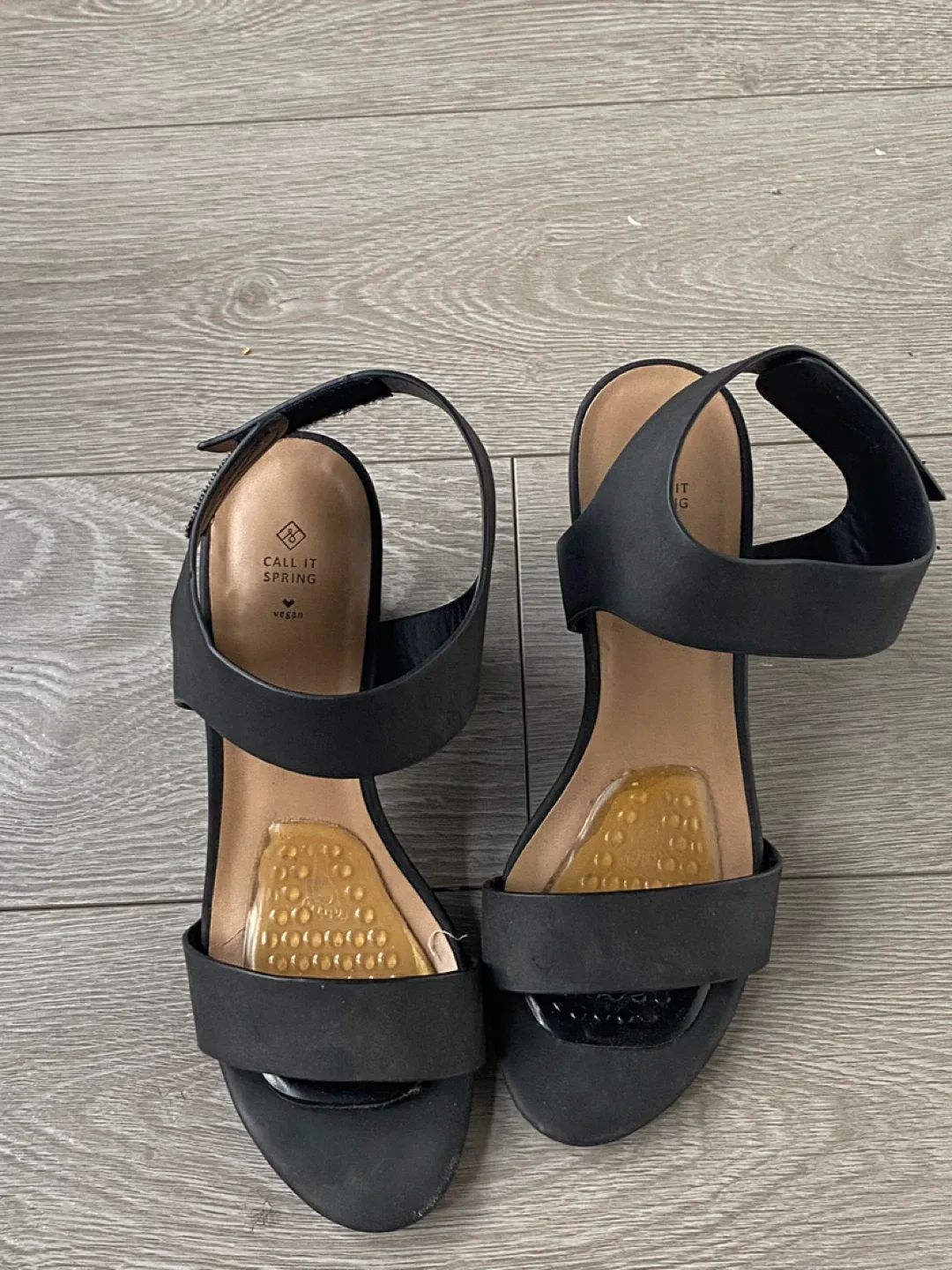 Call It Spring Black Heels - Size 8