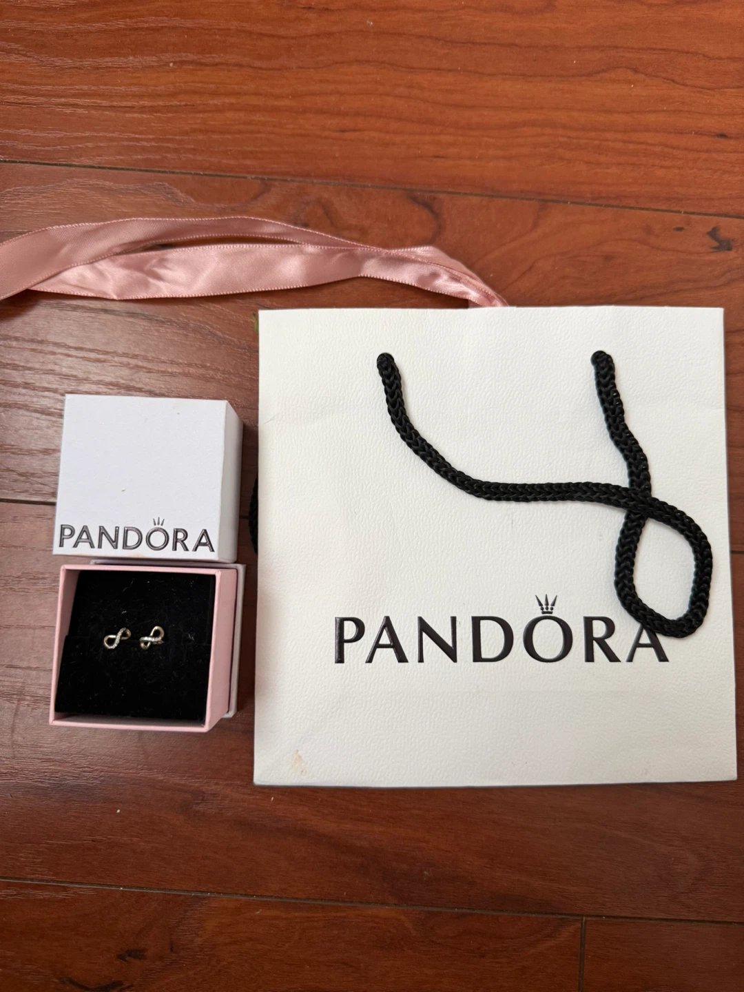 #Cleanout Pandora Infinity Stud Earrings
