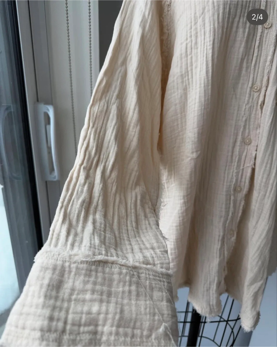 Aerie 100% cotton Button-Up Shirt size medium image indicator(2)