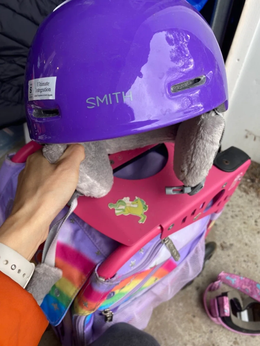 Smith Zoom Jr. Youth Ski Helmet - Purple, Size S