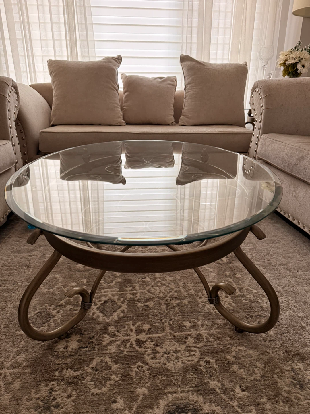 Glass Top Coffee Table - photo 2