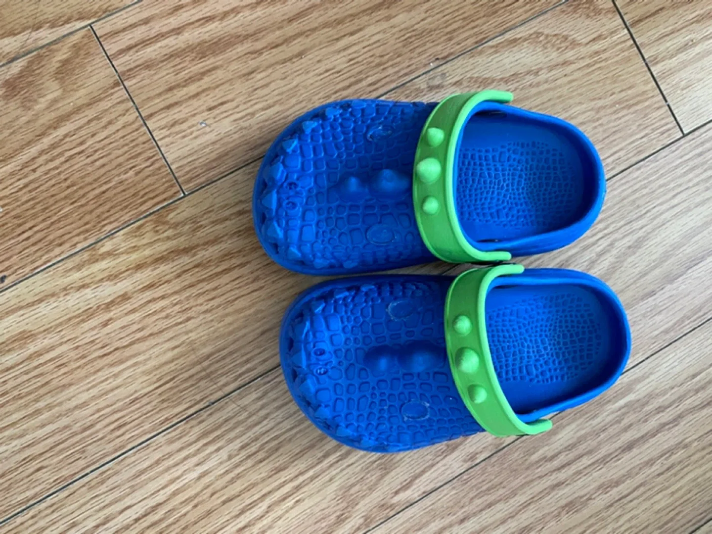 Blue & Green Kids' Clogs - Size 8