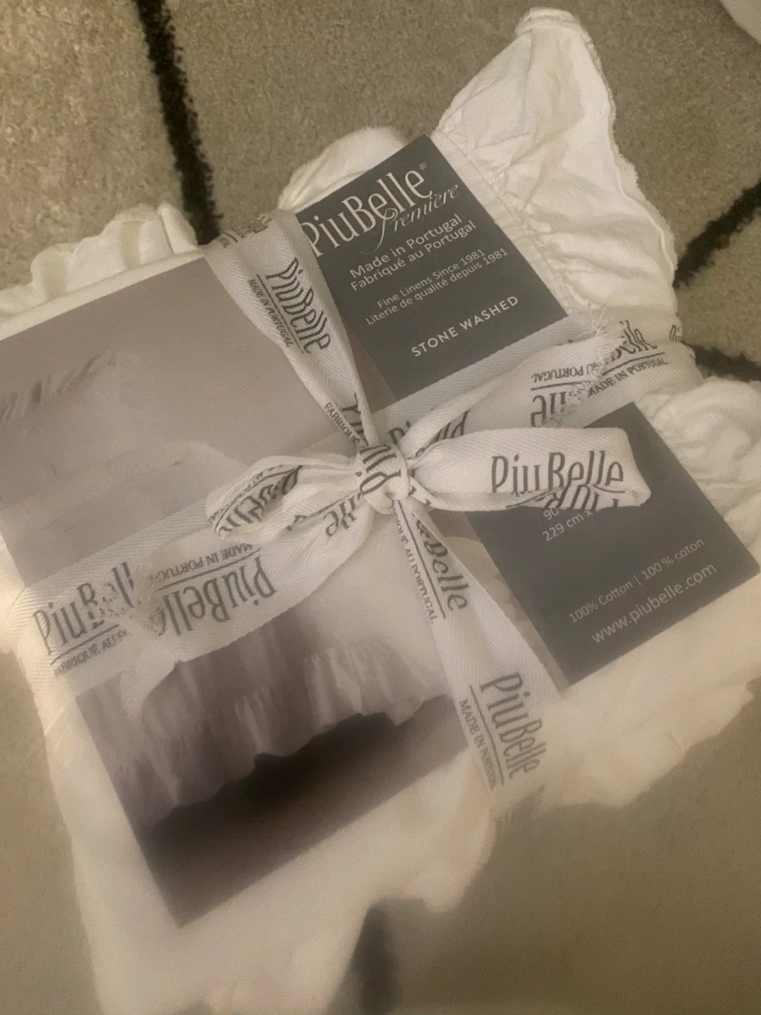 PiuBelle Stone Washed Pillowcase - New