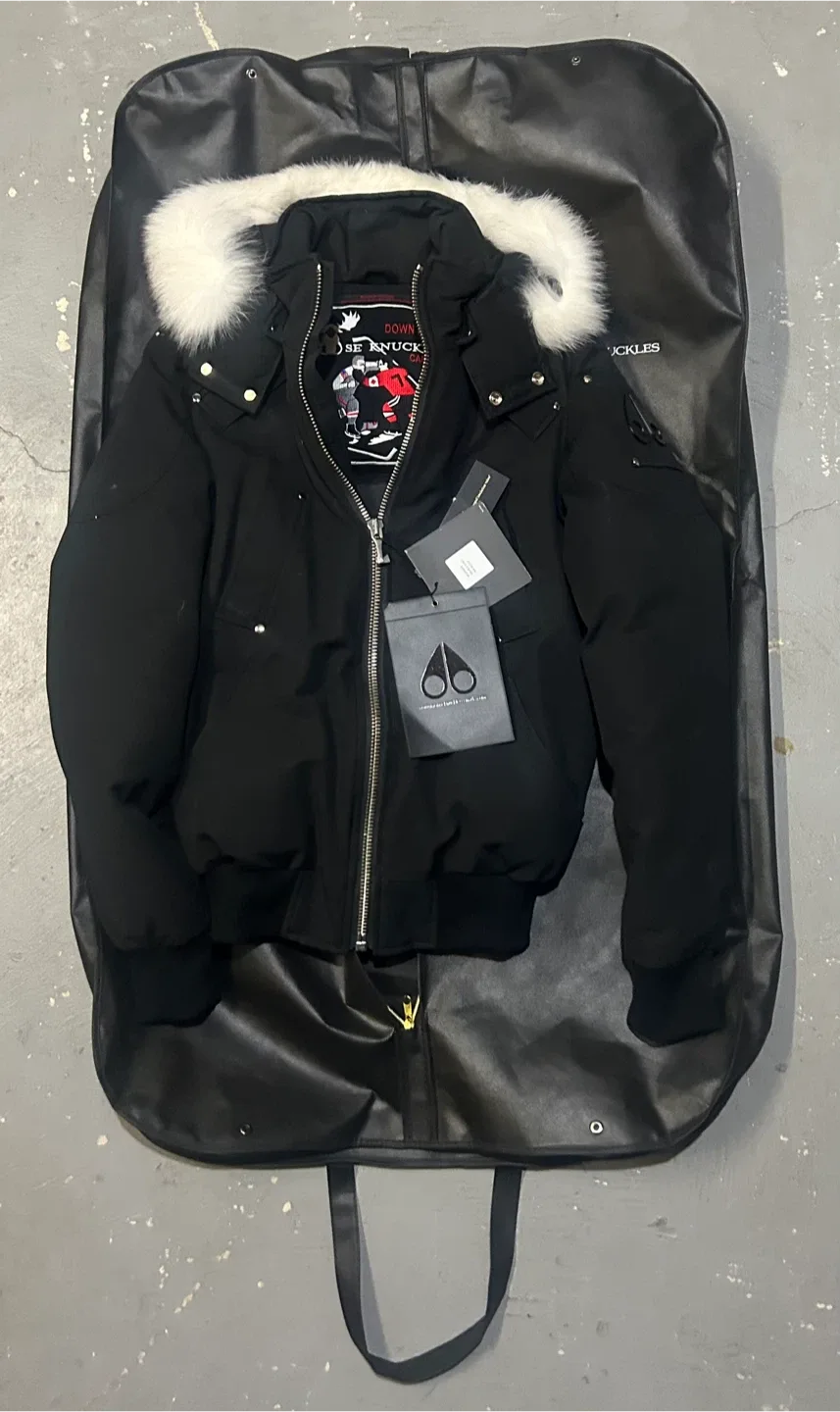 Moose Knuckles Bomber Jacket - Black