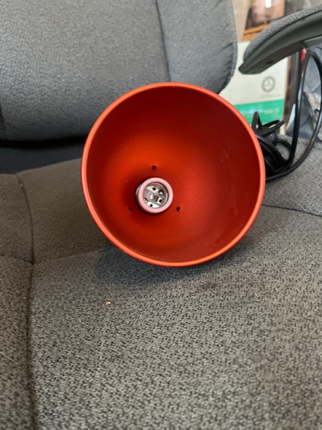Orange Lamp with long cord - photo 2