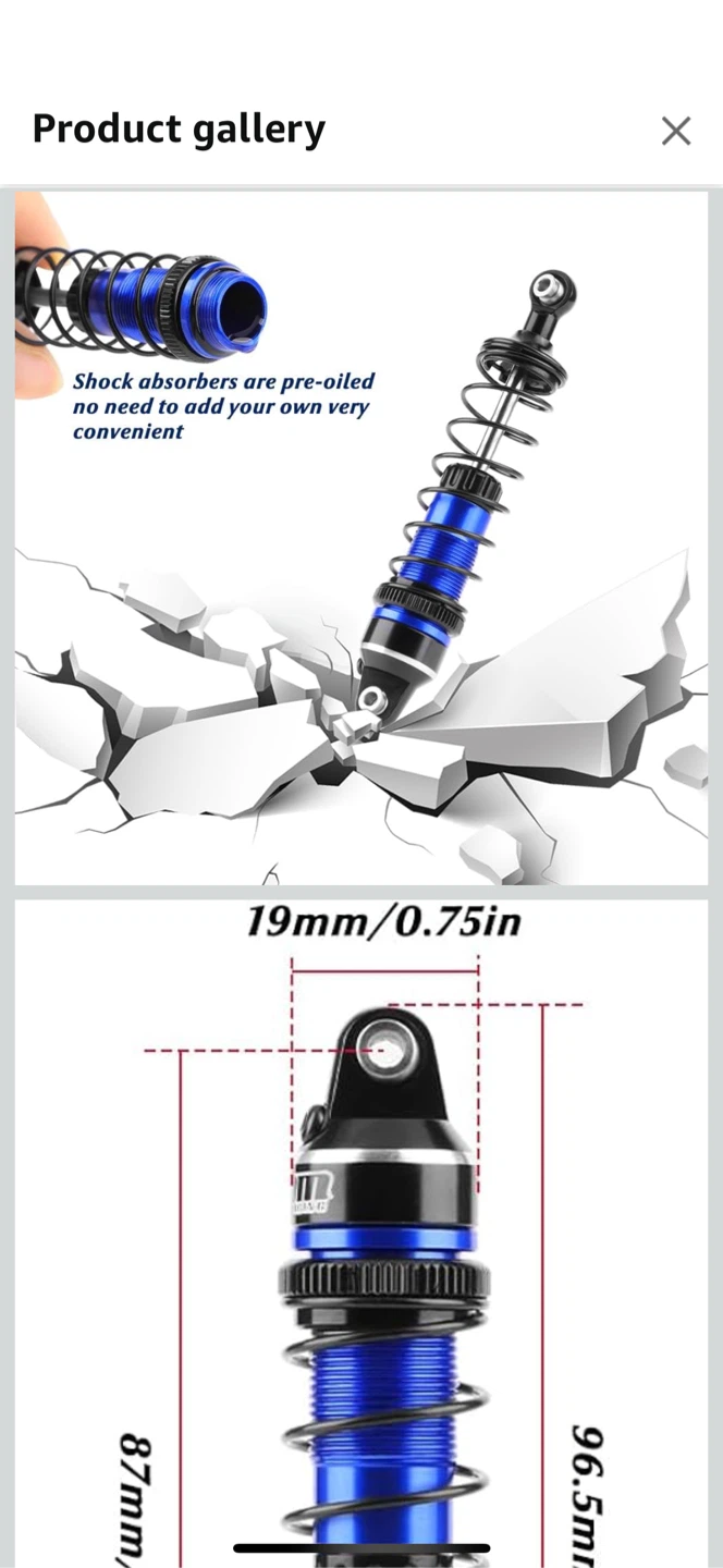 Himoto Racing Blue Shock Absorber - photo 2