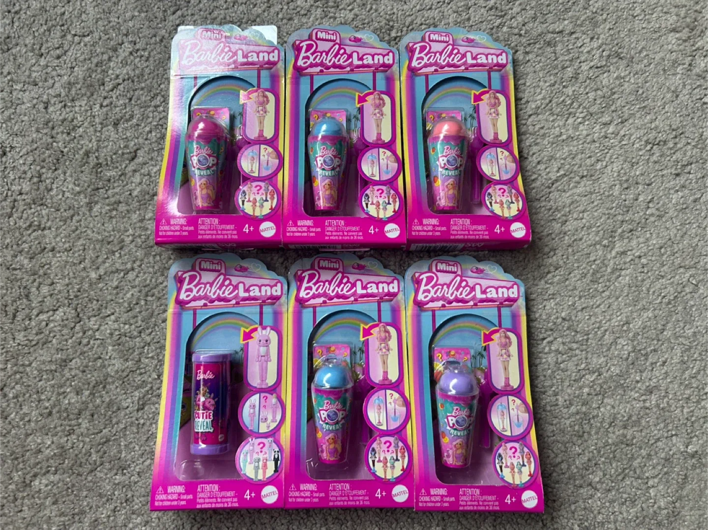 Mini Barbie Land Pop Reveal Doll - New!
