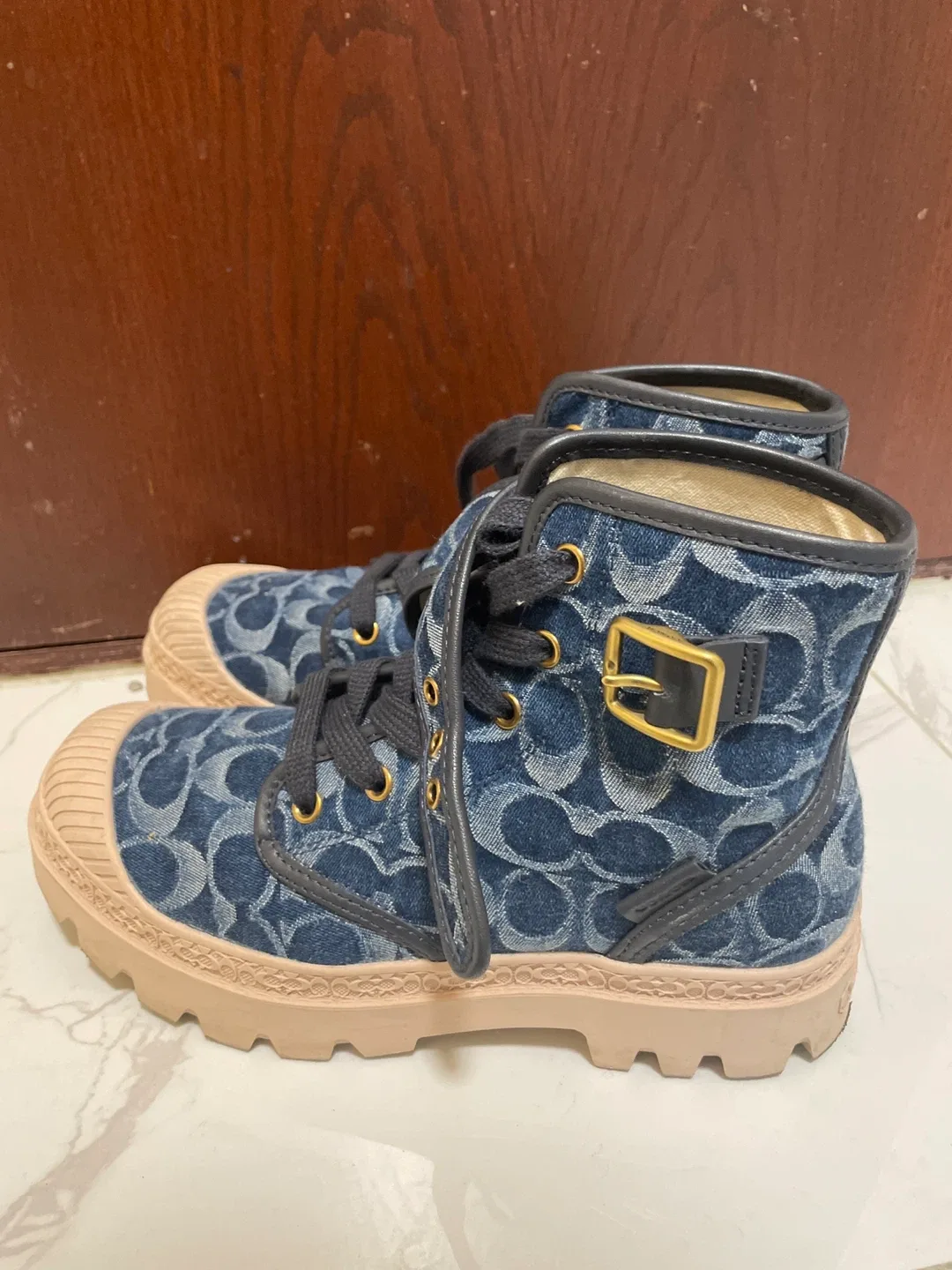 Coach Denim Lug Sole Boots image indicator(2)