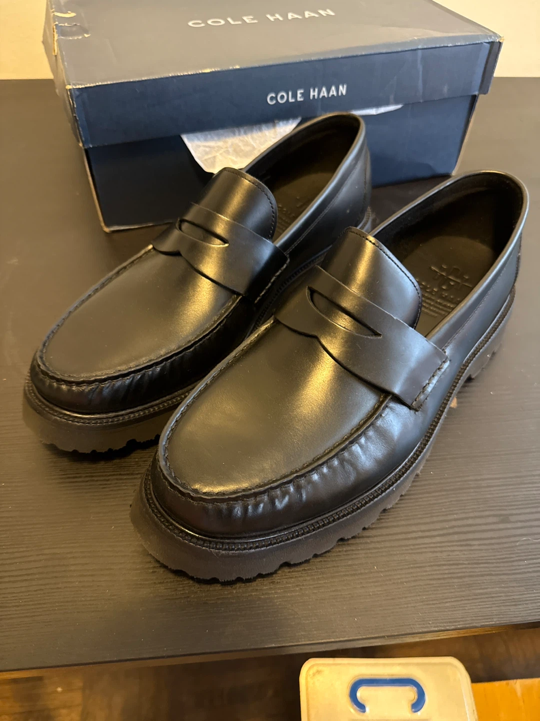 Cole Haan Black Loafers with Box - photo 3