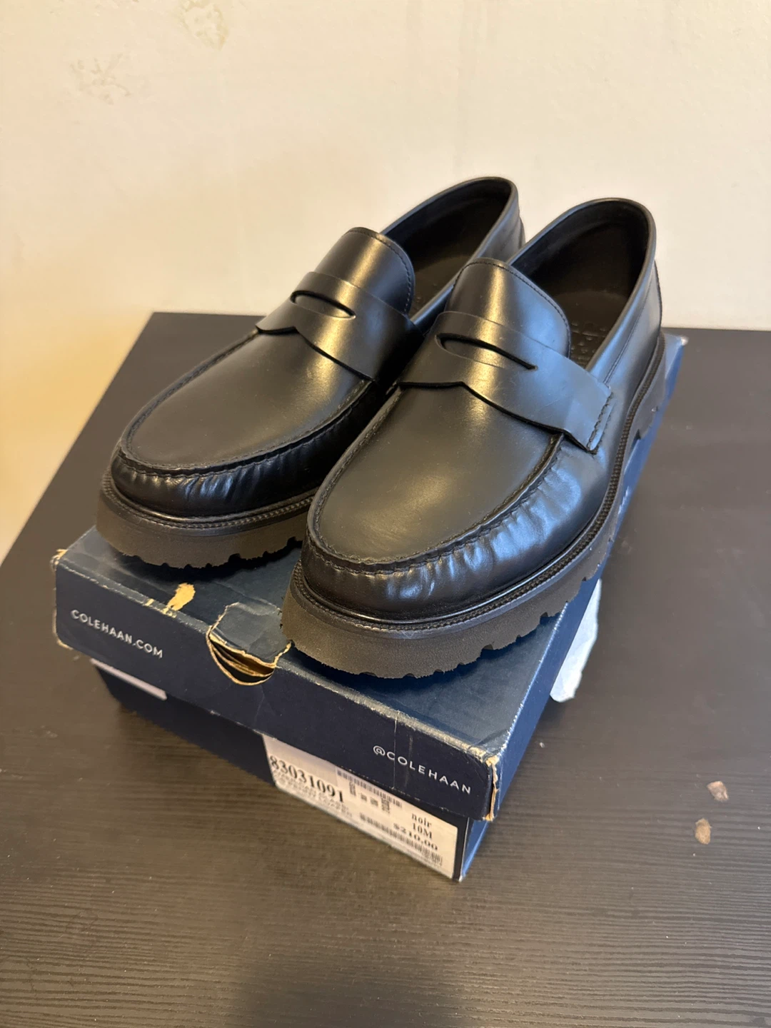 Cole Haan Black Loafers with Box