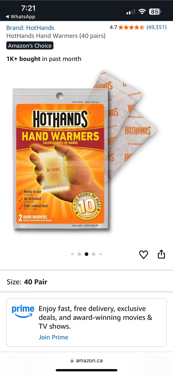 HotHands Hand Warmers - 40 Pairs image indicator(3)