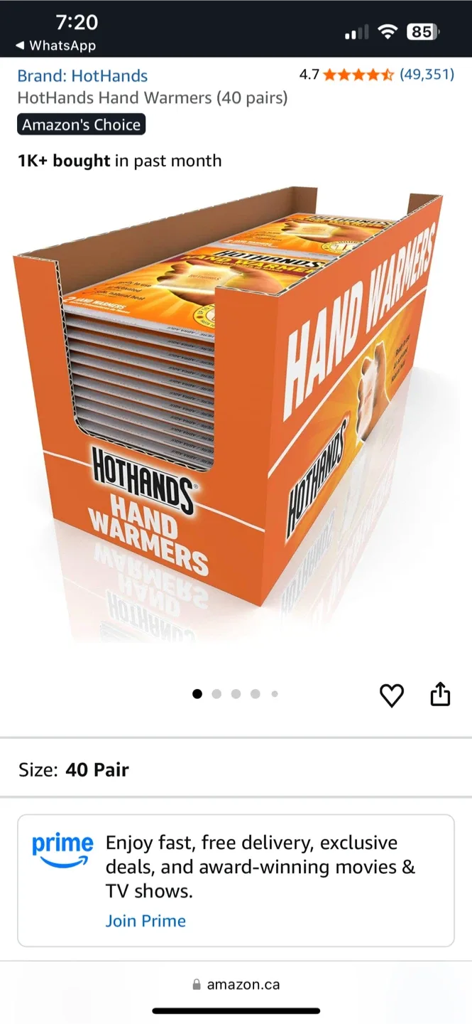 HotHands Hand Warmers - 40 Pairs