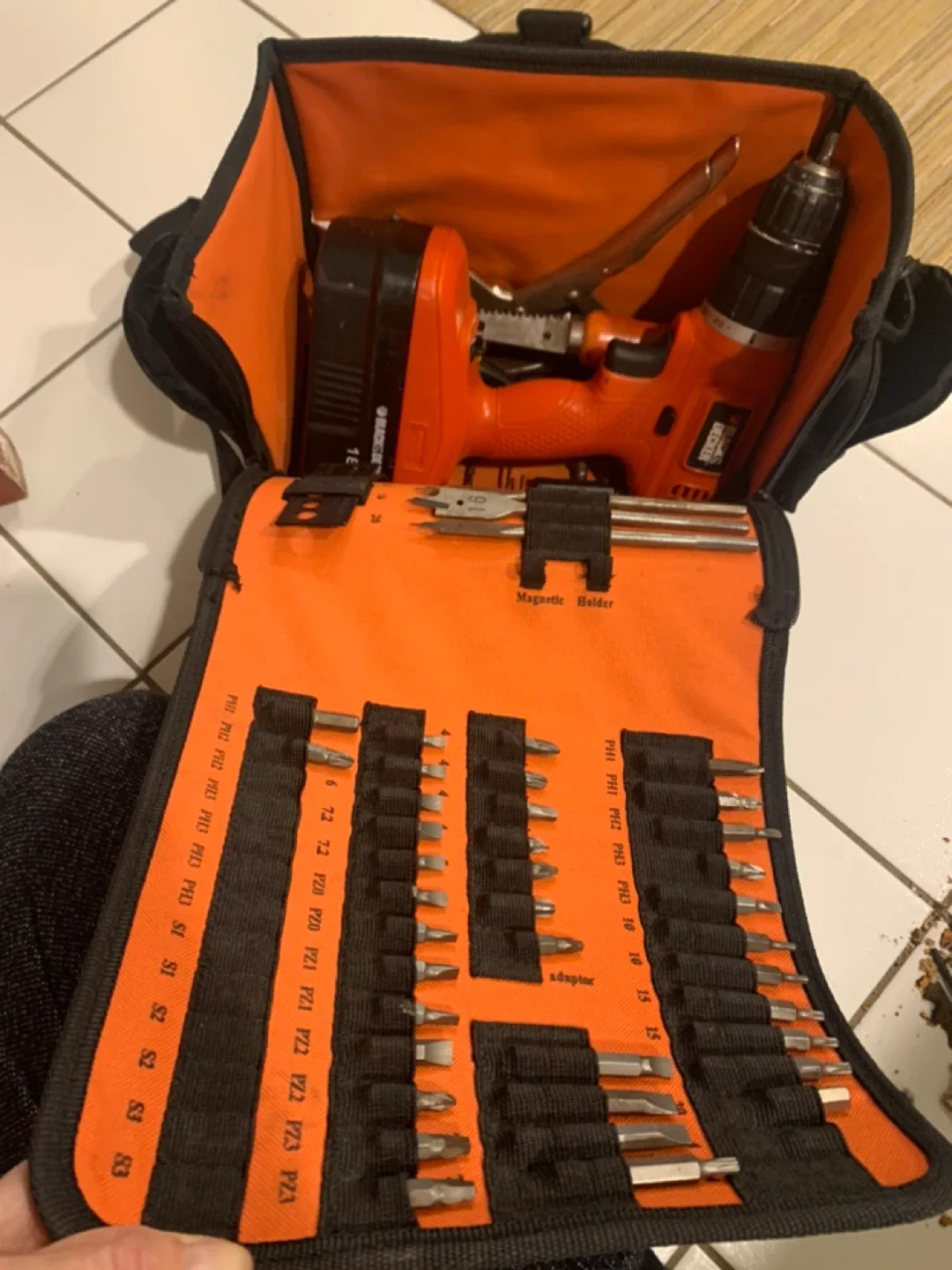 Black & Decker Drill with Case & Accessories image indicator(5)