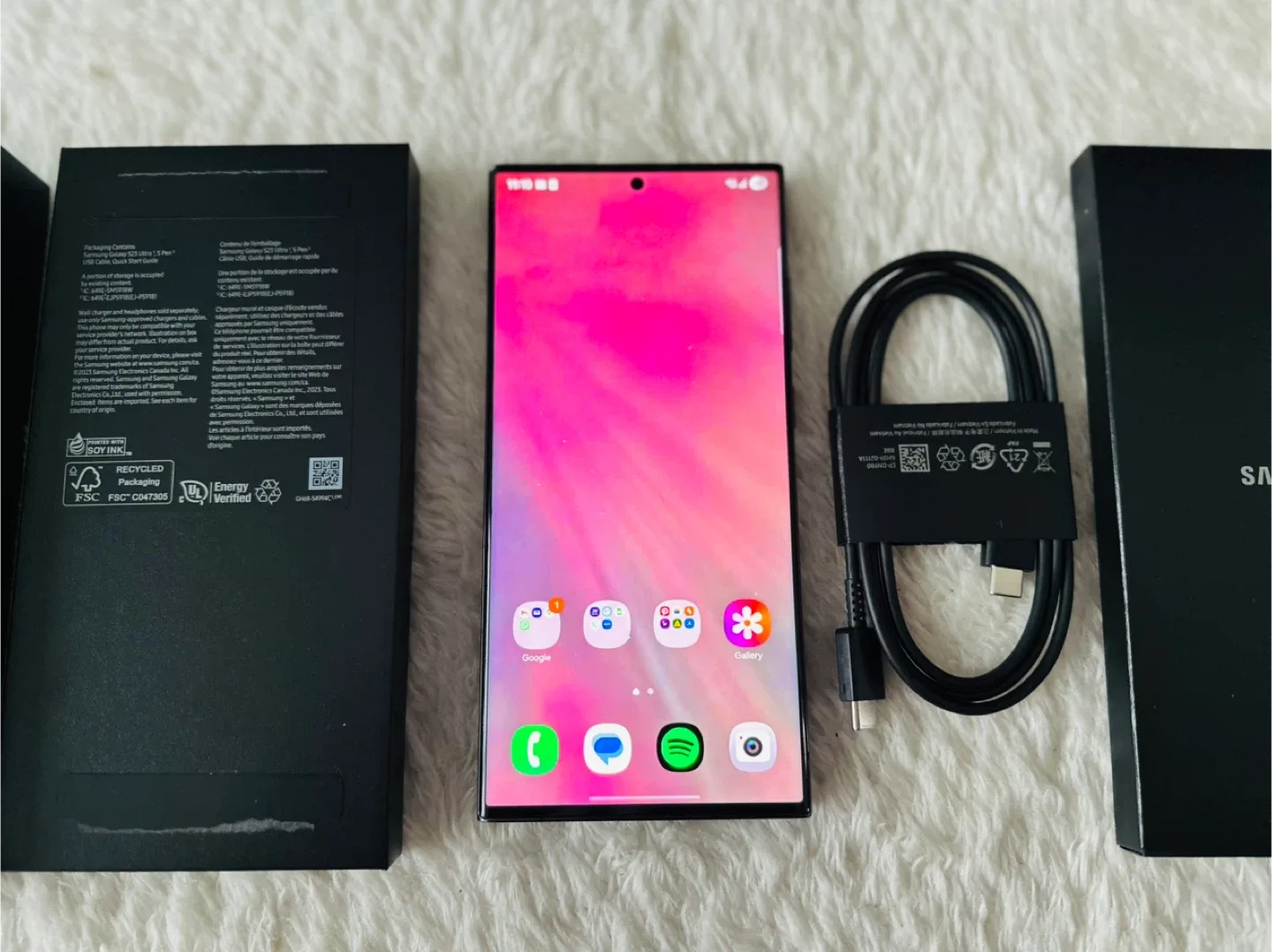 SAMSUNG GALAXY S23 ULTRA 256GB PHANTOM BLACK SM-S918W image indicator(4)