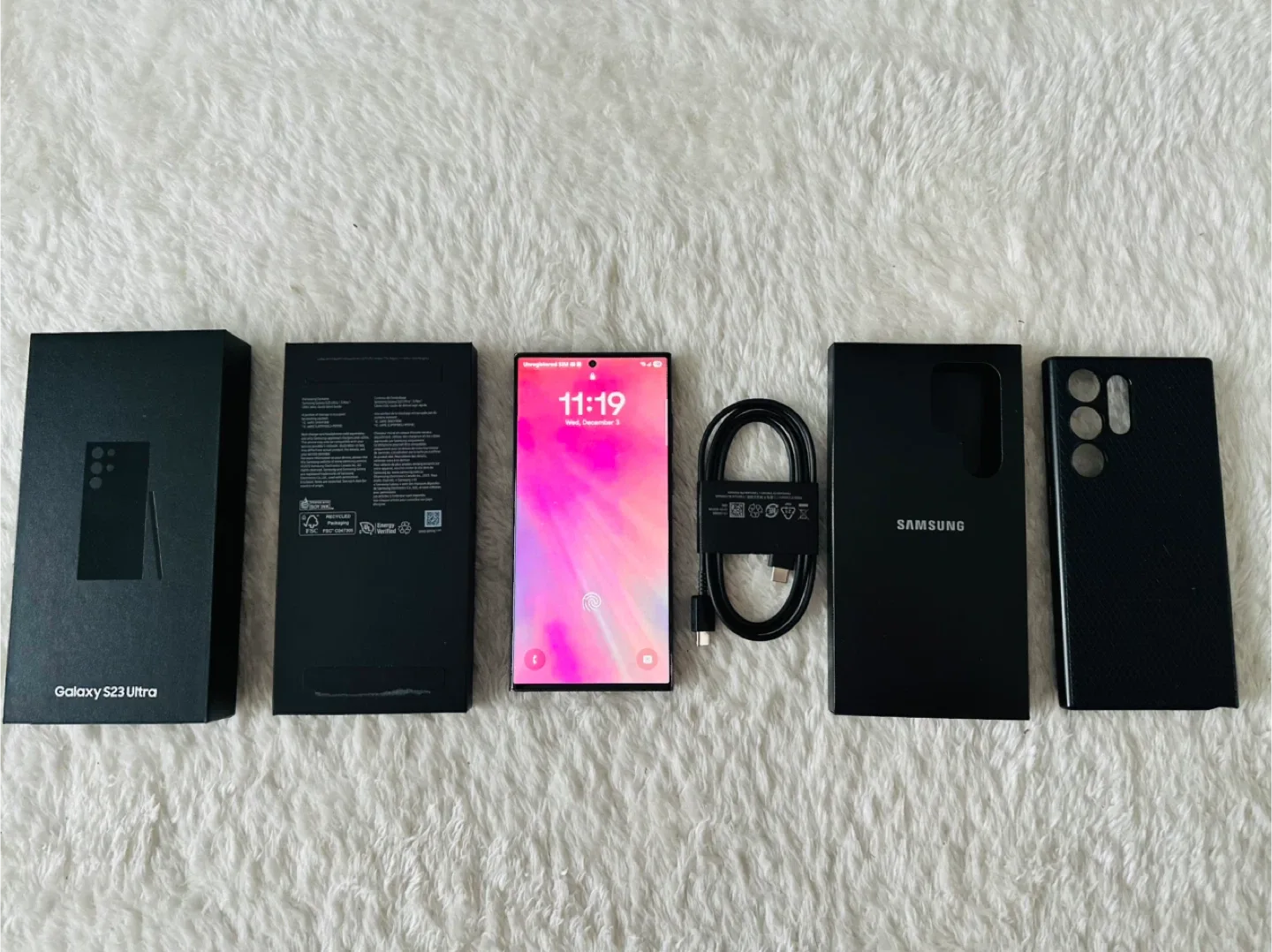 SAMSUNG GALAXY S23 ULTRA 256GB PHANTOM BLACK SM-S918W image indicator(3)