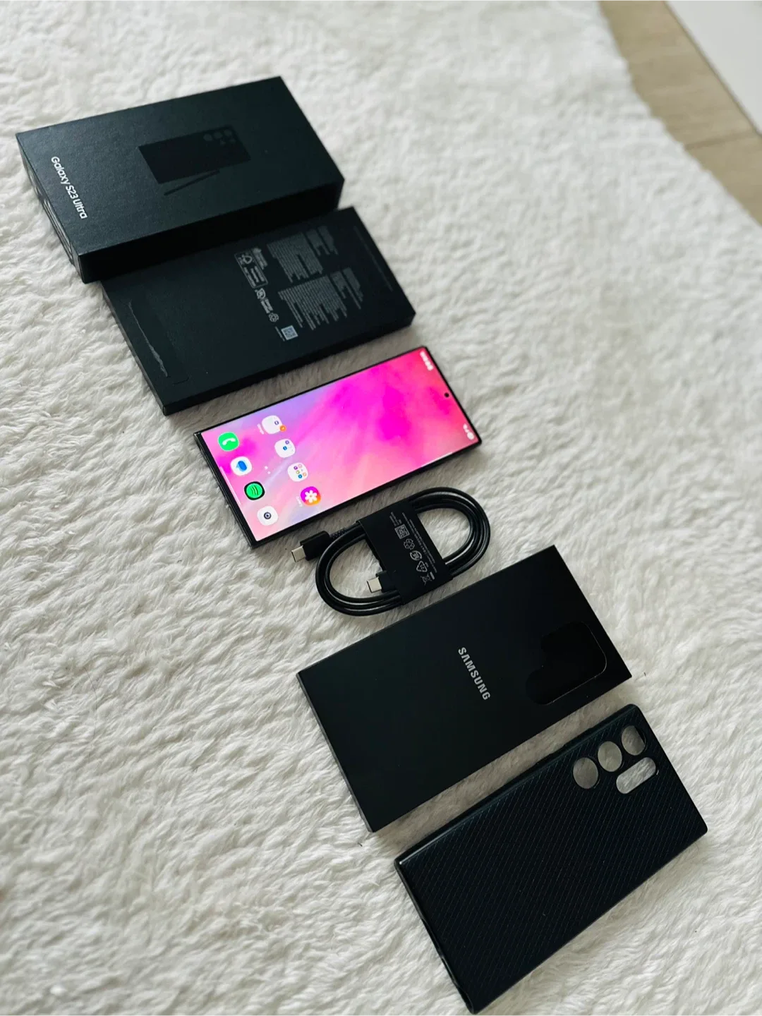 SAMSUNG GALAXY S23 ULTRA 256GB PHANTOM BLACK SM-S918W image indicator(2)