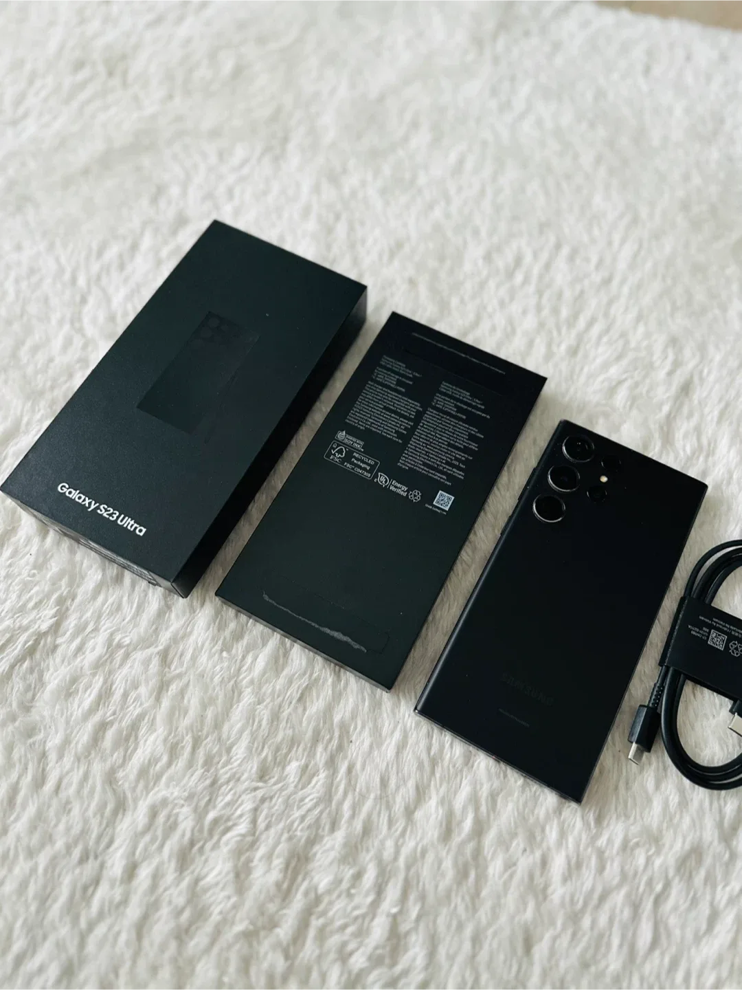 SAMSUNG GALAXY S23 ULTRA 256GB PHANTOM BLACK SM-S918W image indicator(7)