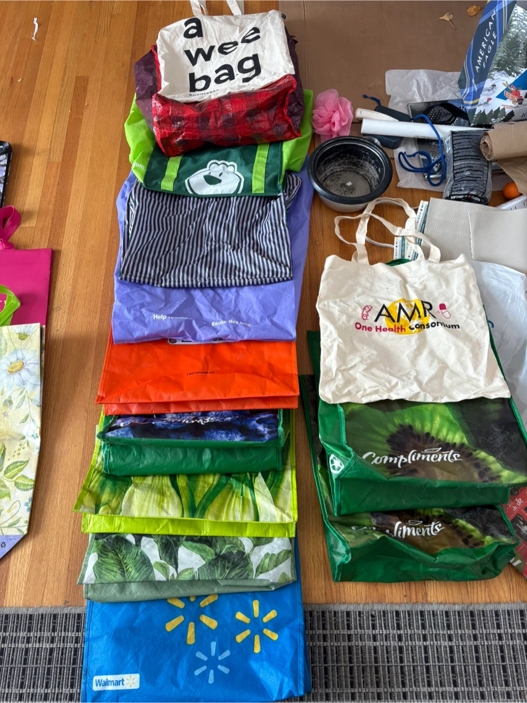 Assorted Reusable Shopping Bags