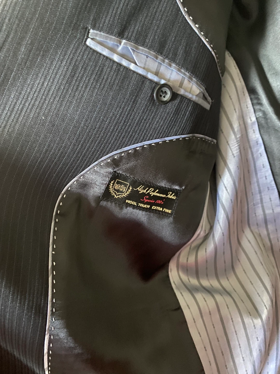 Italian styled Black Gigliano men’s suit