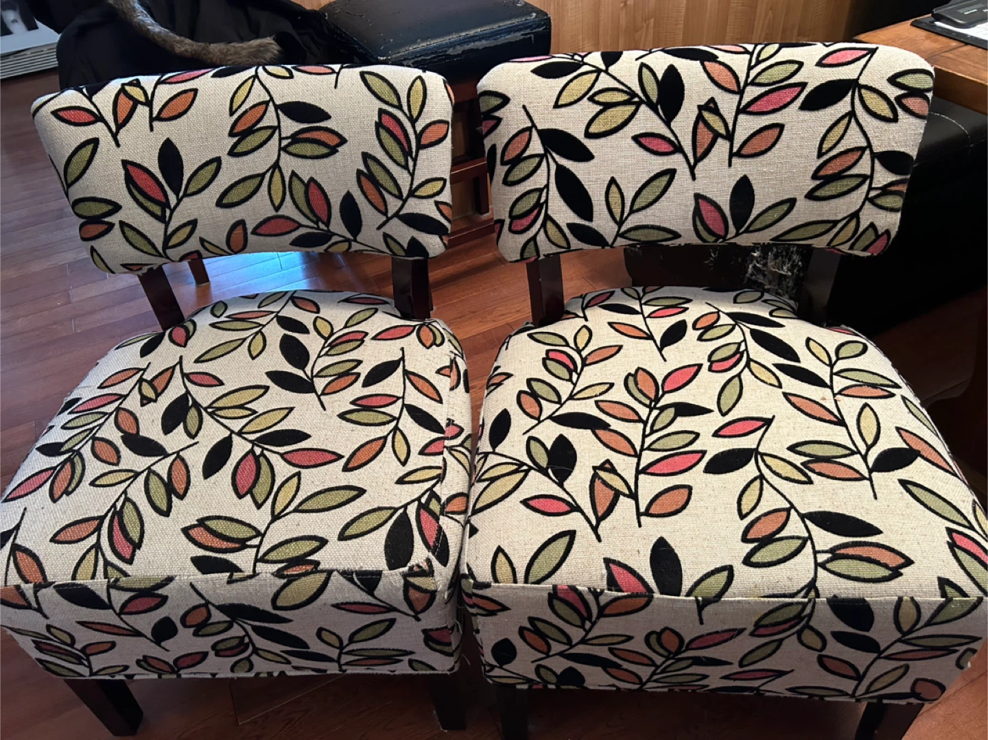 Upholstered Accent Chairs - Set of 2