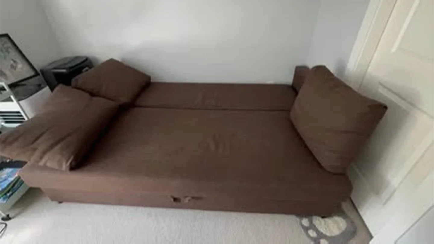 IKEA FRIHETEN Sofa-bed, Brown image indicator(4)