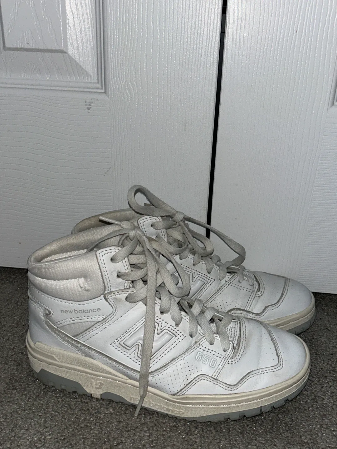 New Balance 650 High Top Sneakers - White