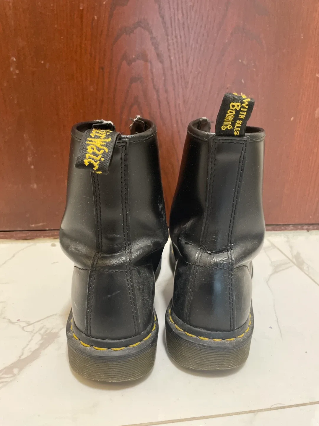 Dr. Martens Black Leather Boots image indicator(3)
