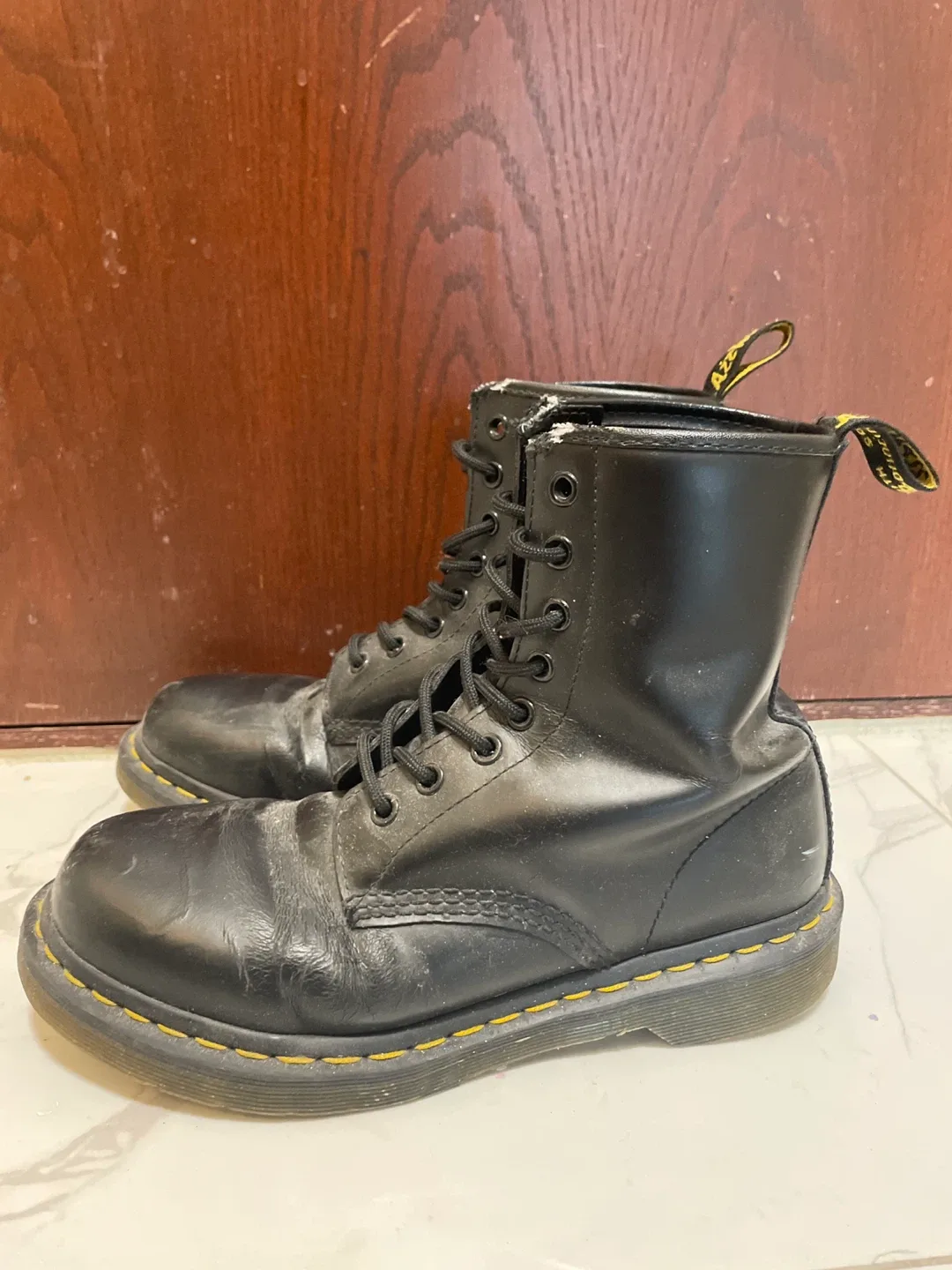 Dr. Martens Black Leather Boots image indicator(2)