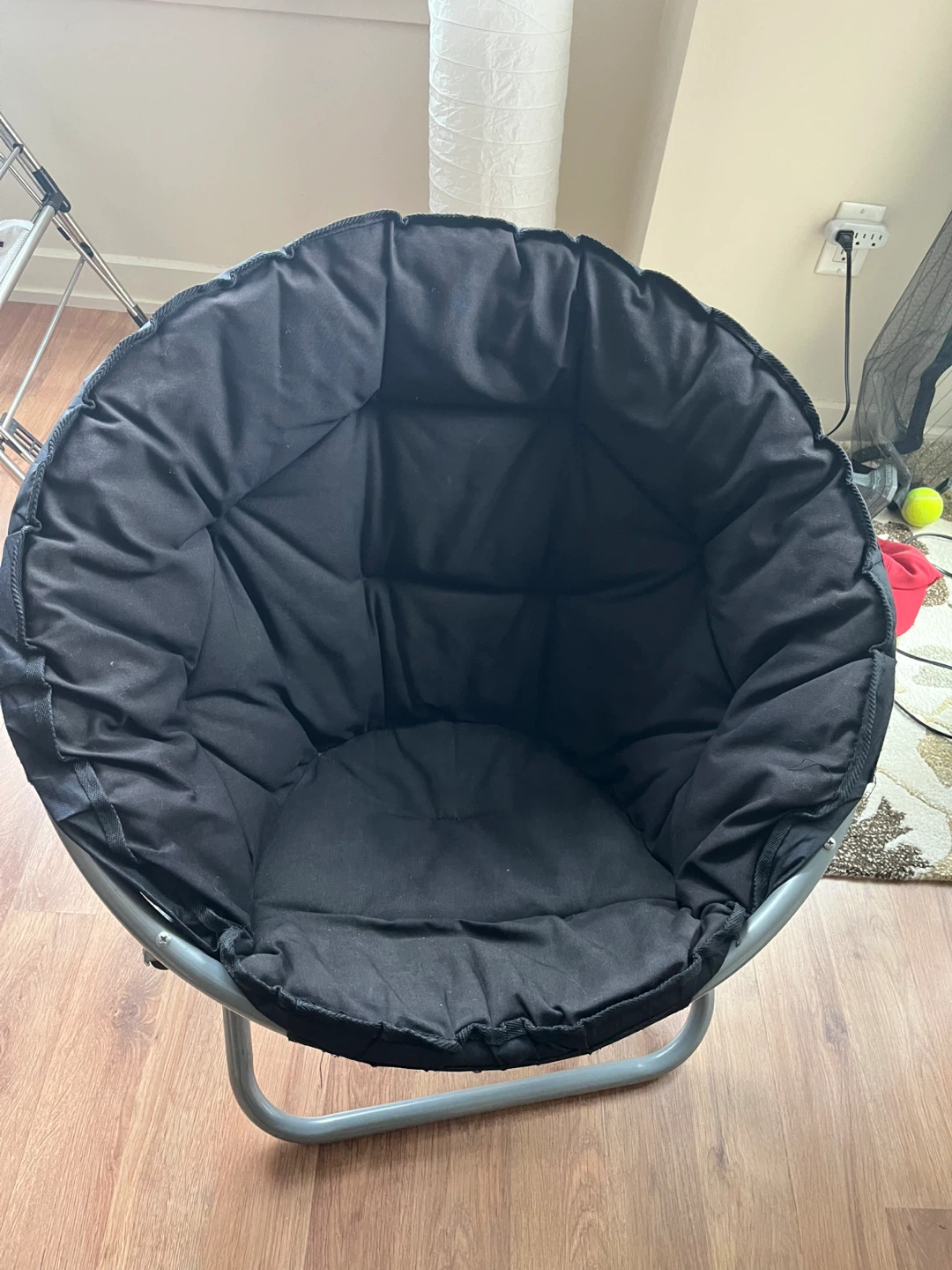 Black Papasan Chair with metal frame