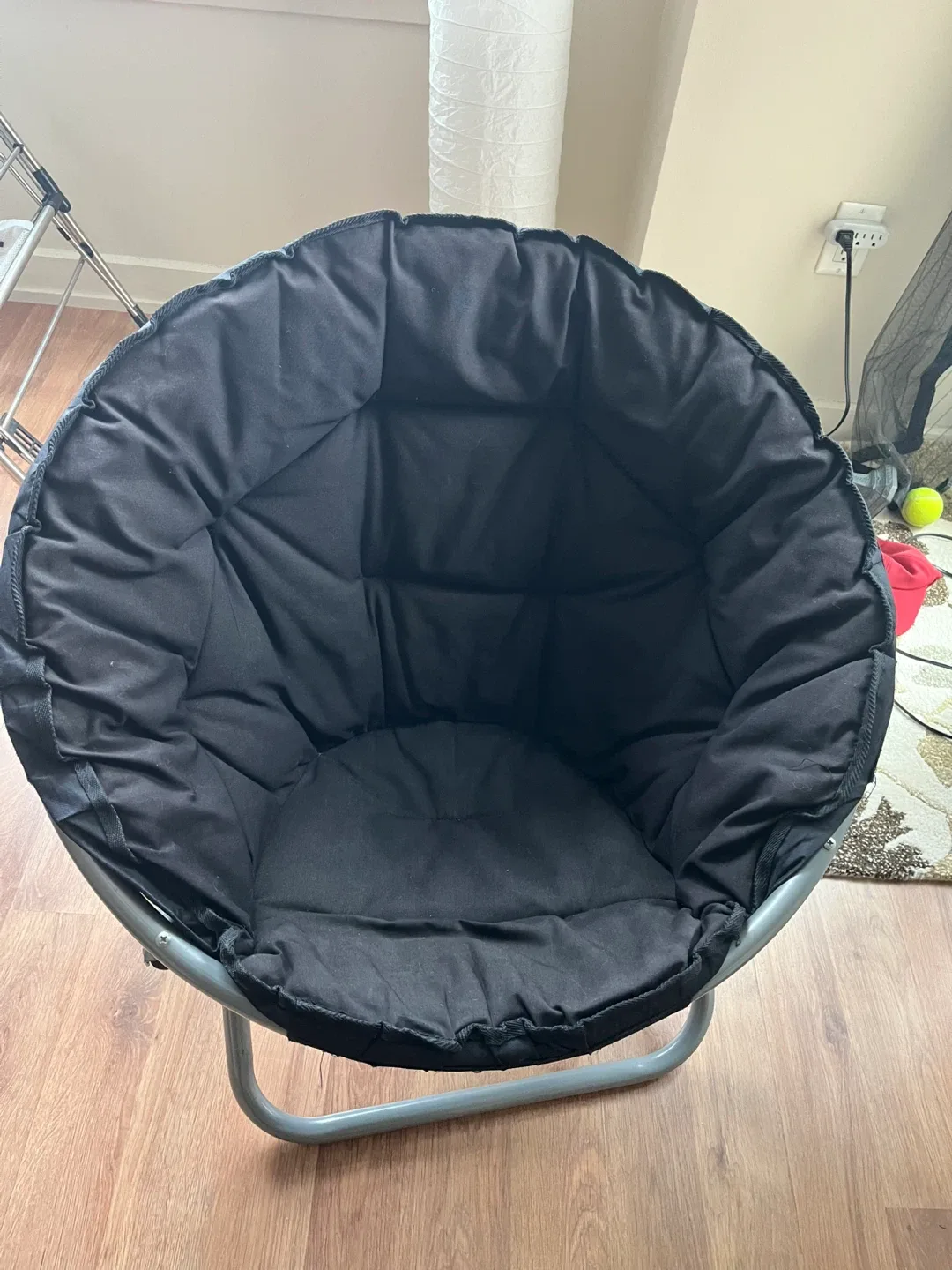 Black Papasan Chair with metal frame