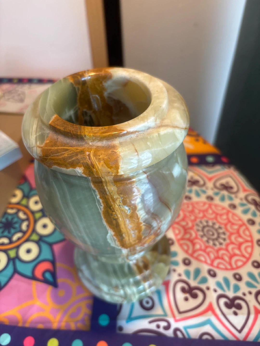 Green Onyx Decorative Vase - photo 3