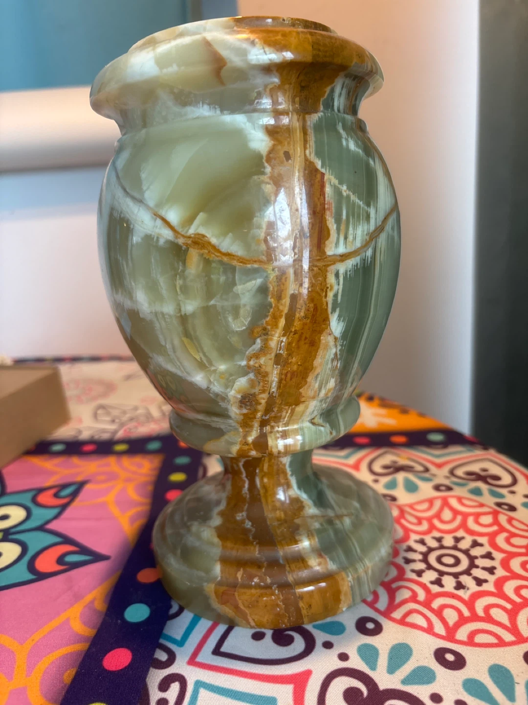 Green Onyx Decorative Vase - photo 2
