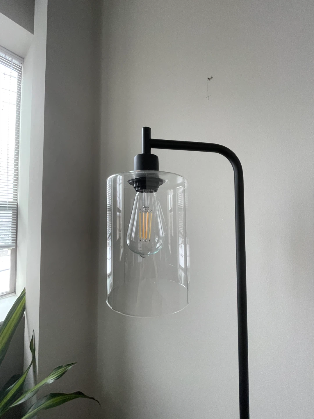 Industrial style Floor Lamp with Glass Shade #cleanout - photo 2