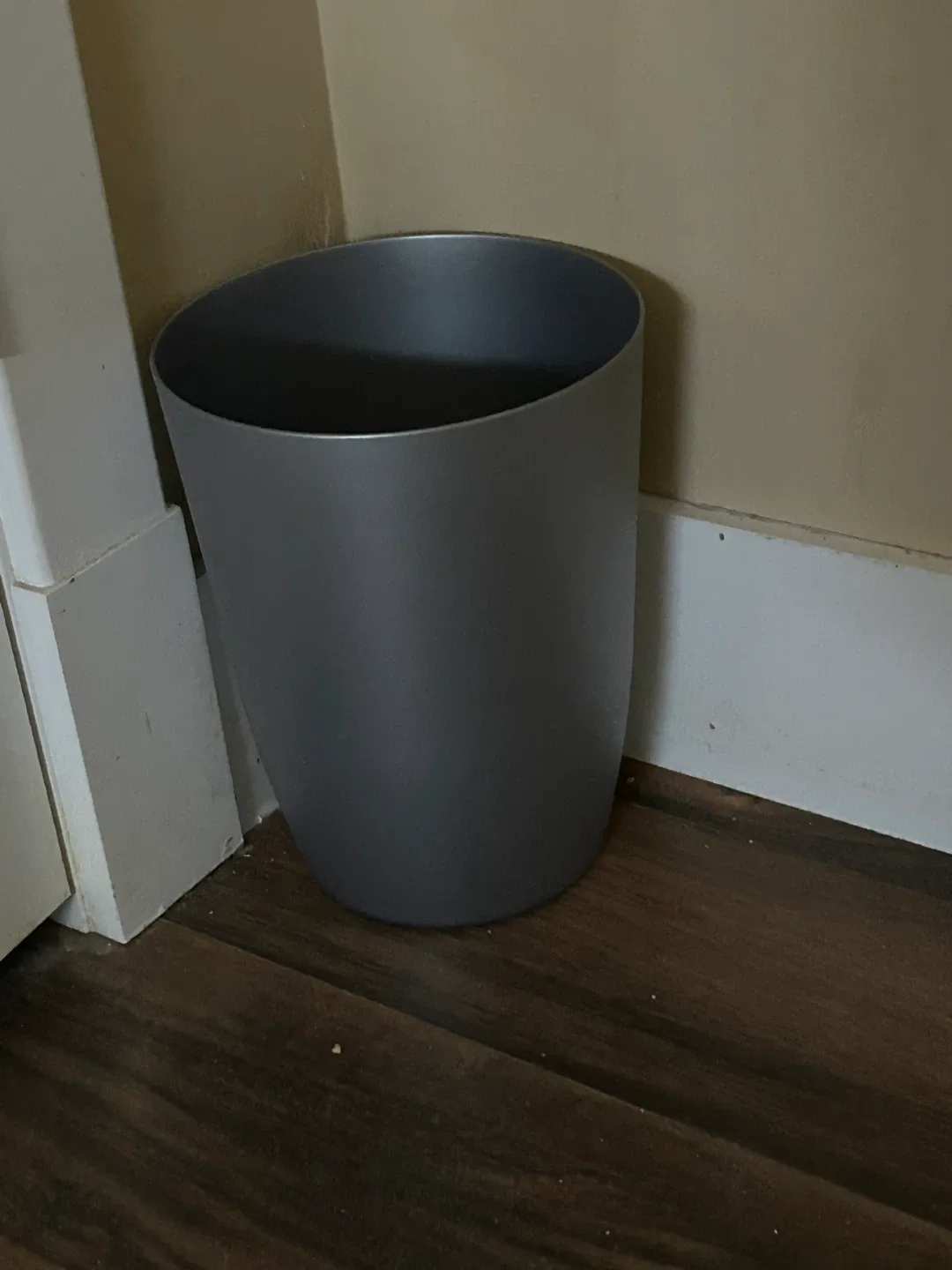 Grey Trash Can
