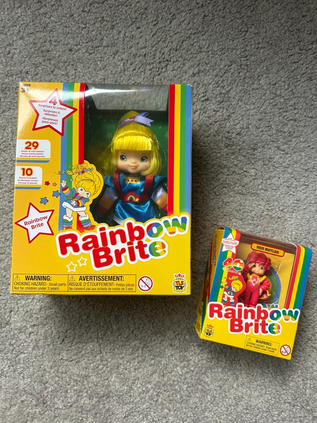 Rainbow Brite mini Doll & Red Butler Figure - New in Box!