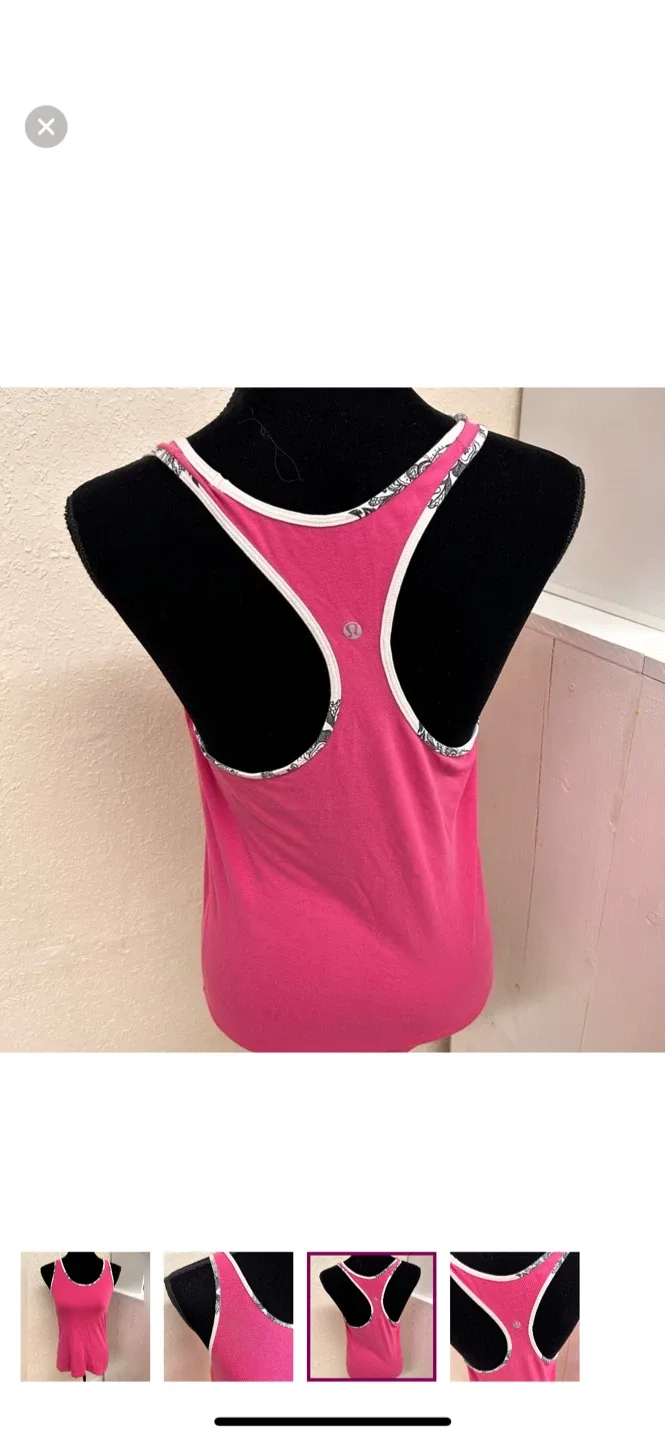 Lululemon Pink Tank Top image indicator(3)