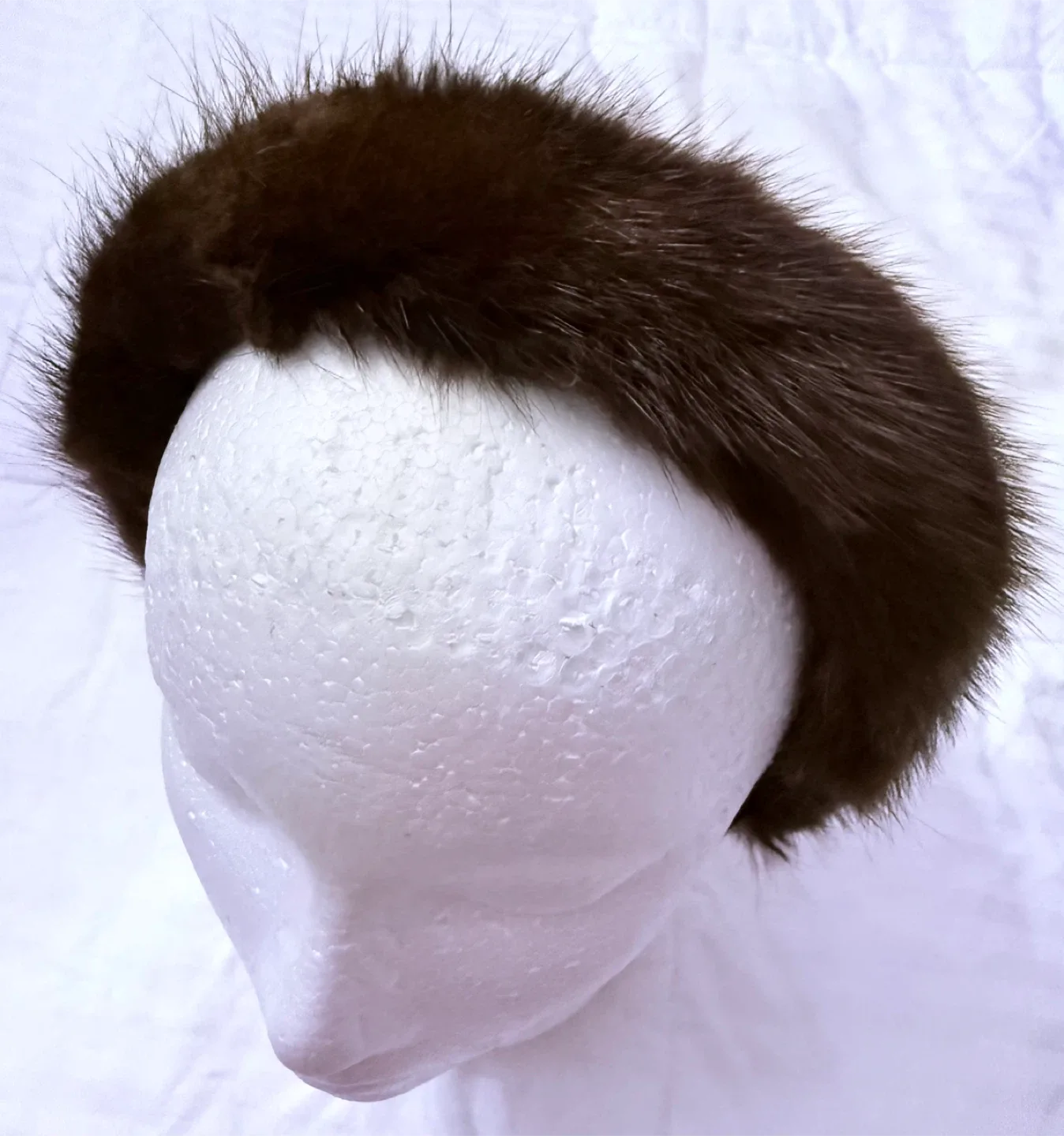 Mink Fur Headband - Brown image indicator(2)