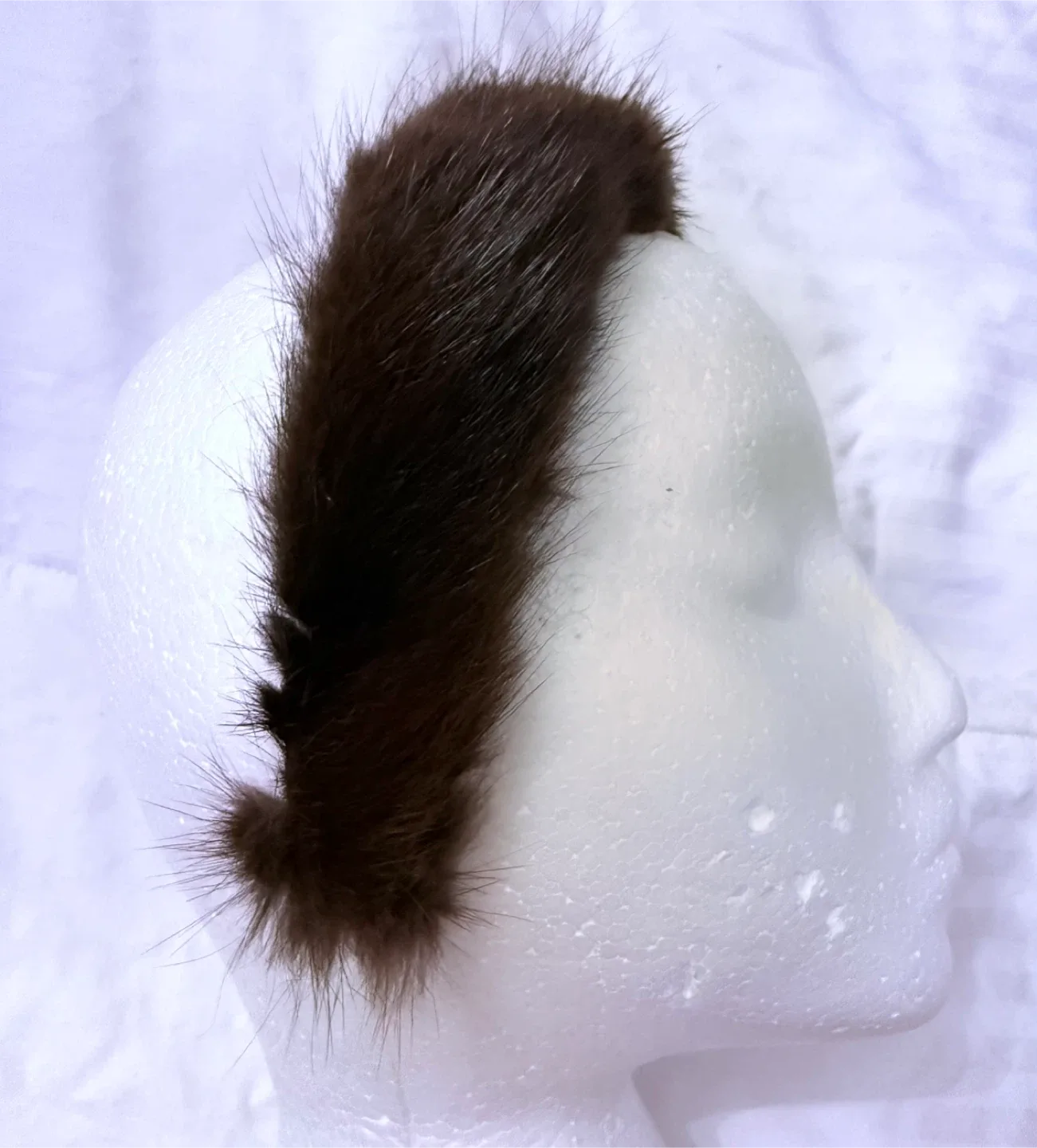 Mink Fur Headband - Brown image indicator(5)