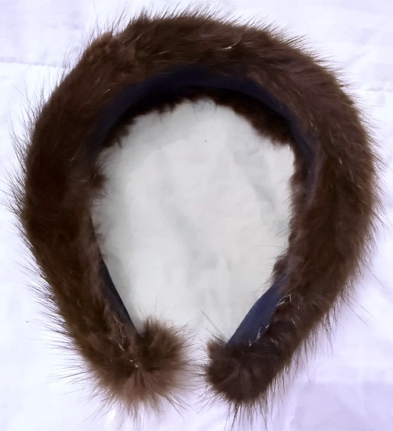 Mink Fur Headband - Brown image indicator(6)