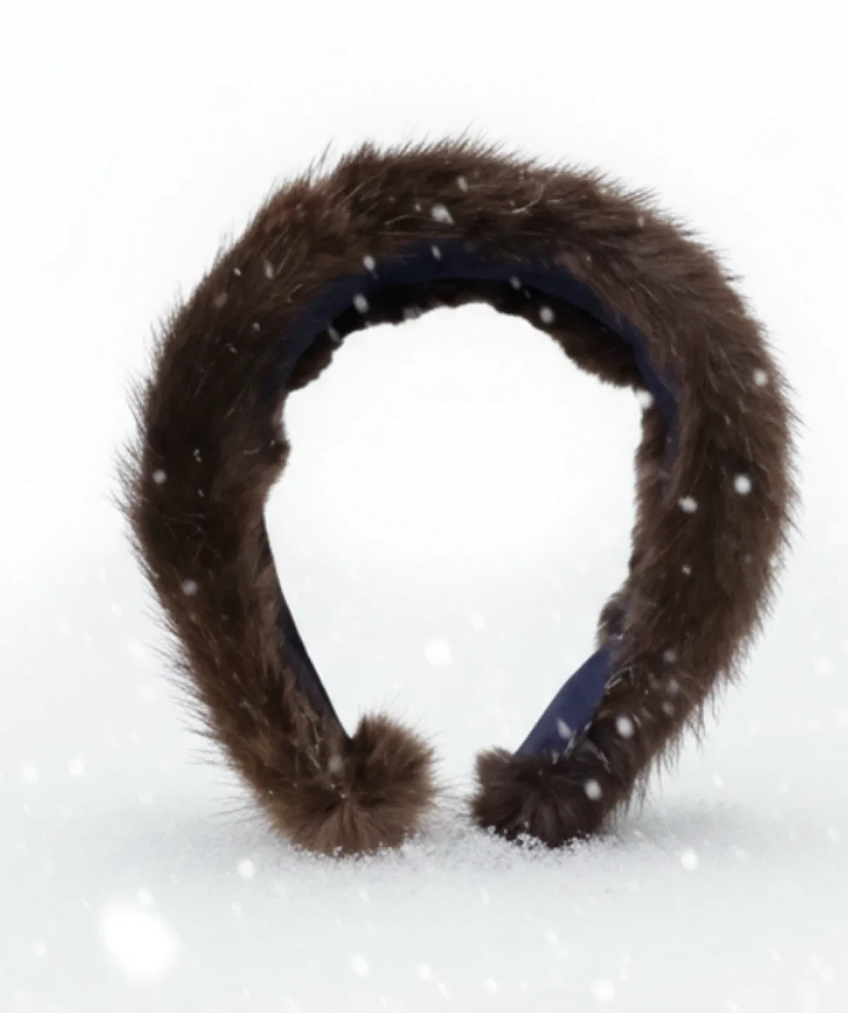 Mink Fur Headband - Brown image indicator(7)