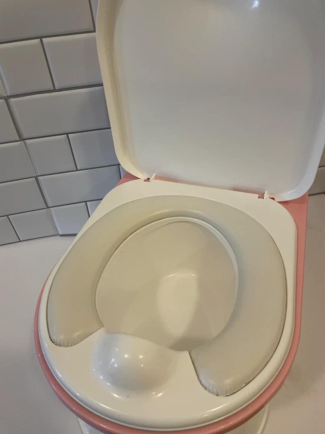 Pink & White Potty Training Toilet image indicator(3)