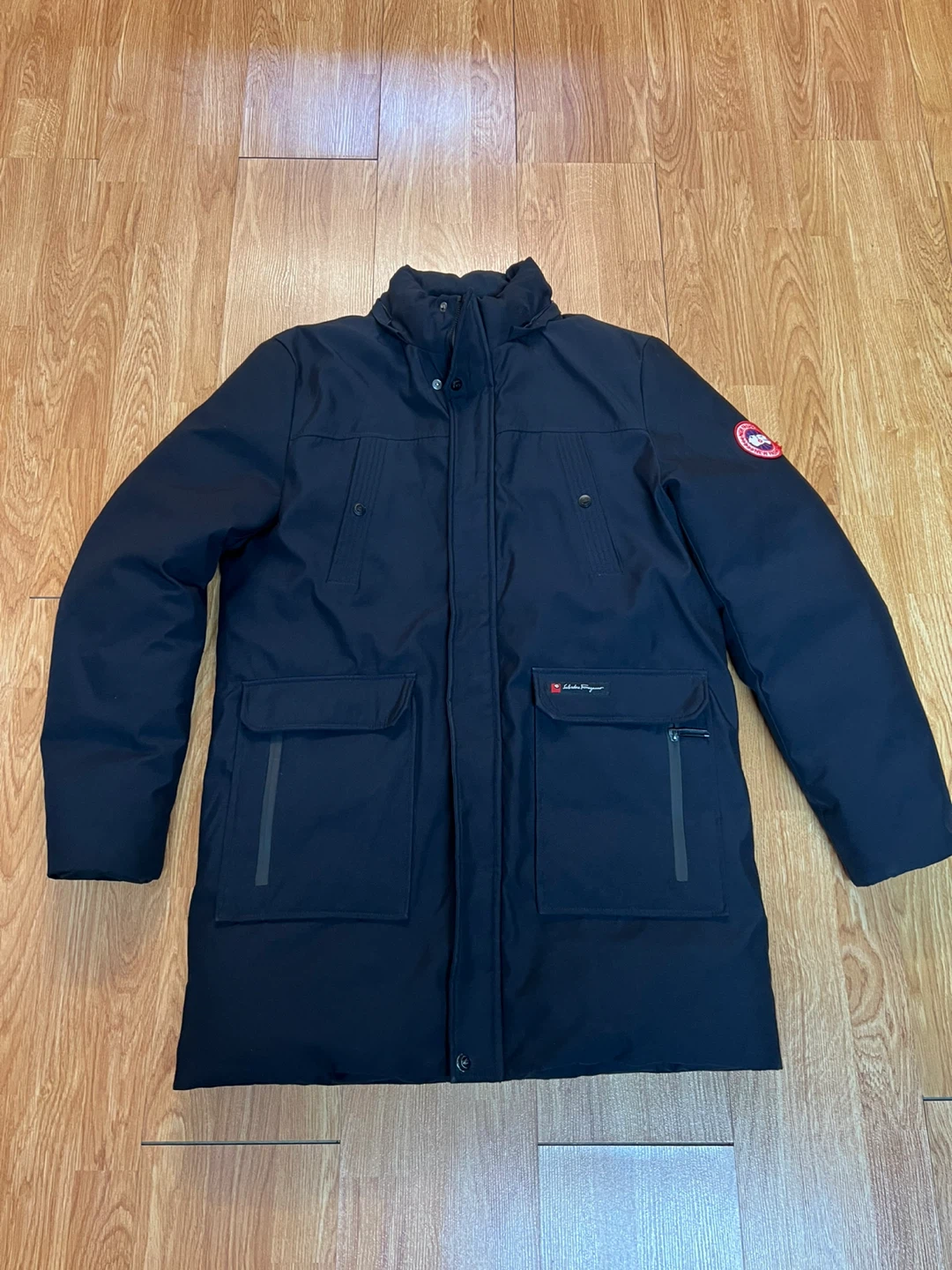 Salvatore Ferragamo Black Padded Jacket