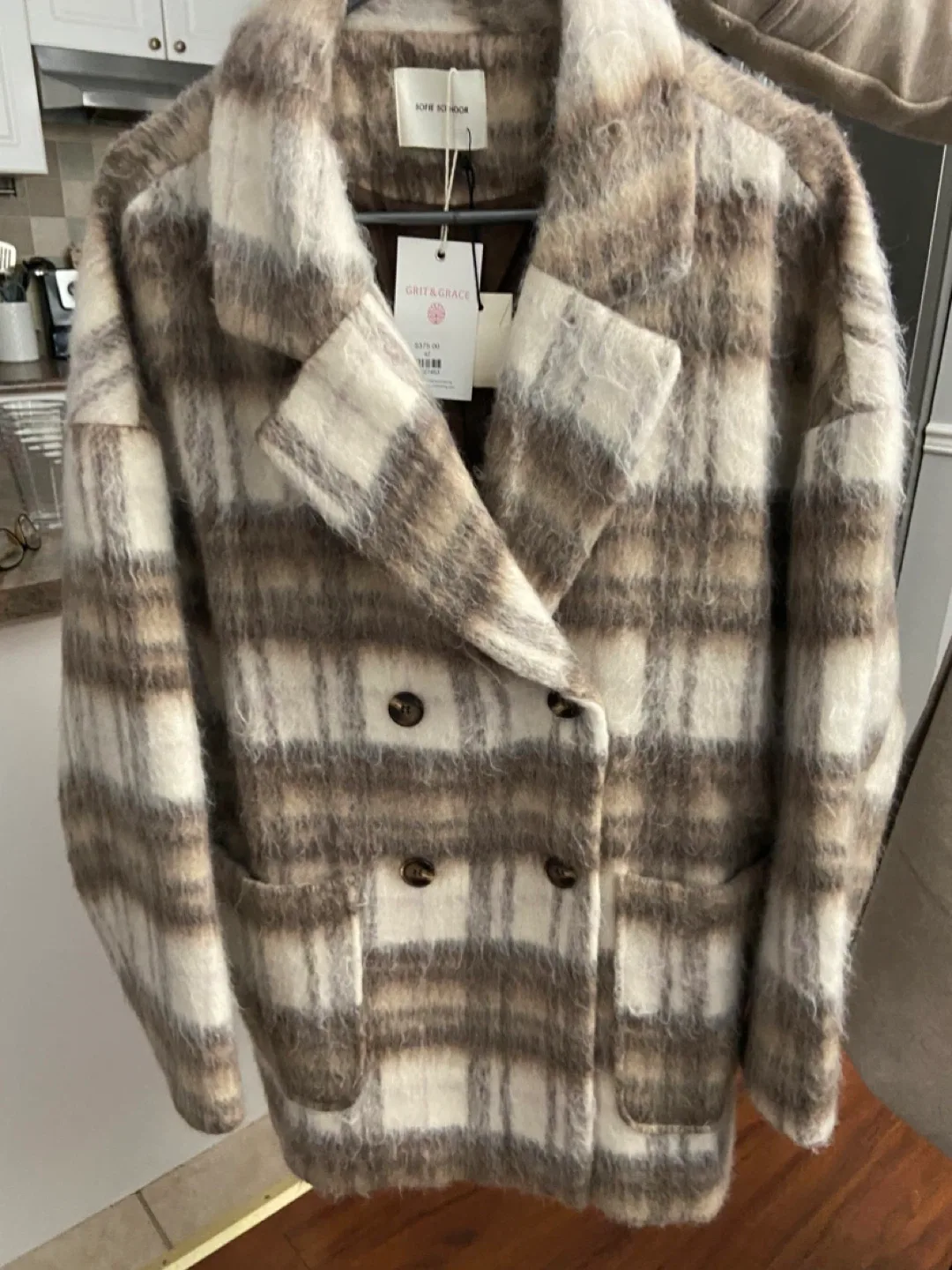 Sofie Schnoor Grit & Grace Plaid Jacket - Size 42