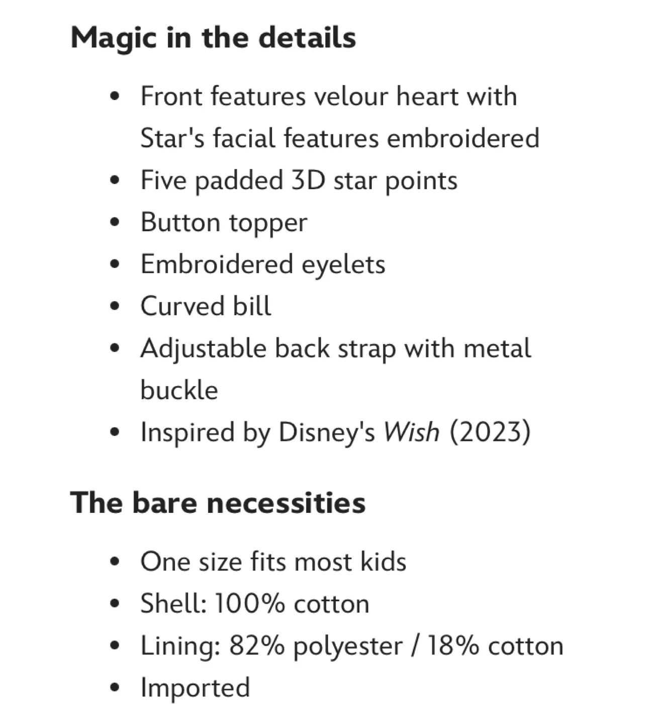 Disney Wish Star Kids Hat image indicator(4)