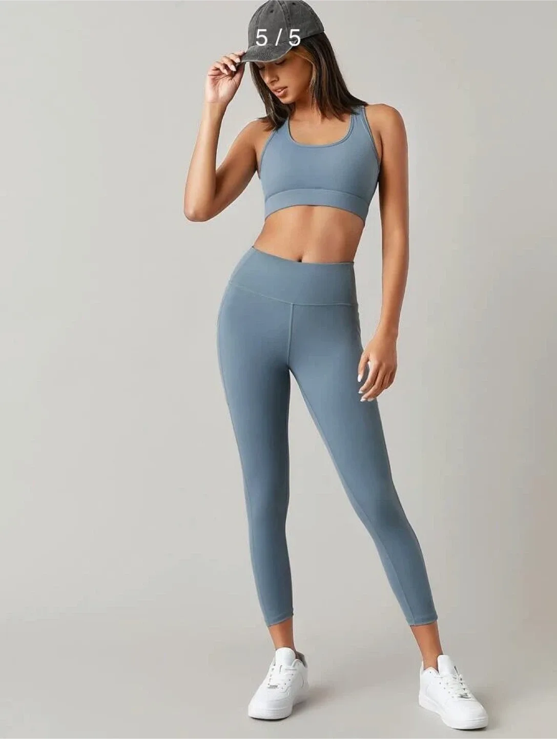 Matching Blue Sports Bra & Leggings Set #Cleanout image indicator(5)