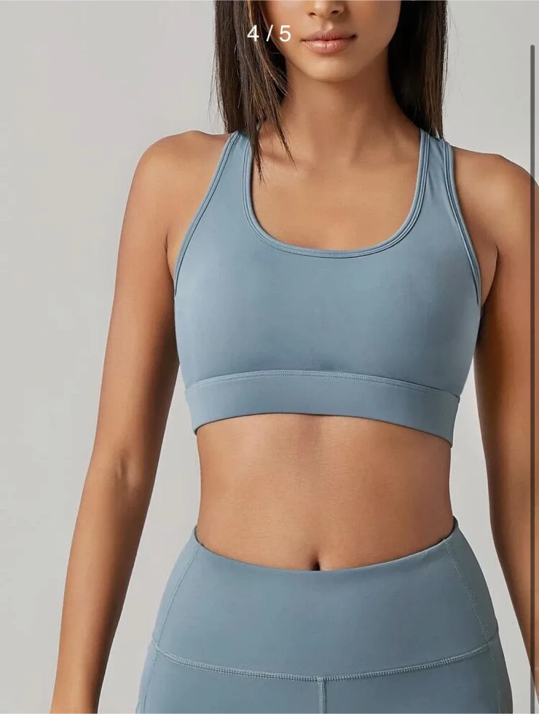 Matching Blue Sports Bra & Leggings Set #Cleanout image indicator(4)