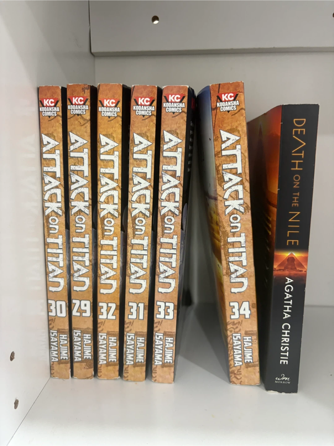 #cleanout Attack on Titan Manga Volumes 29-34