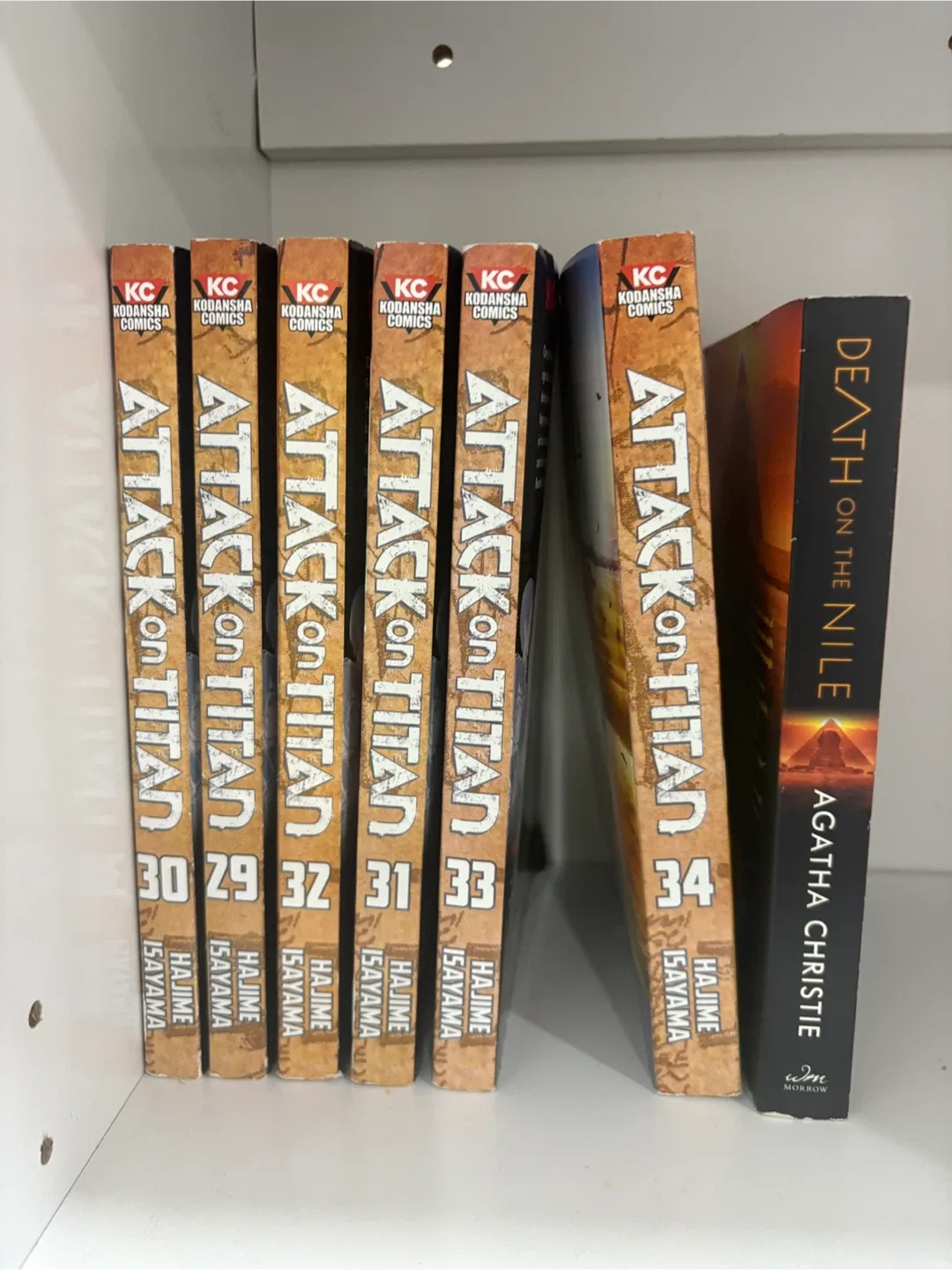 #cleanout Attack on Titan Manga Volumes 29-34